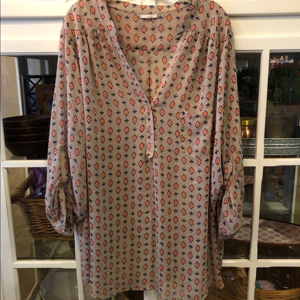 Plus Size Pleione Boho Tunic - Like New